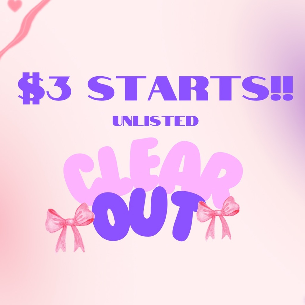 Closet clear out listing